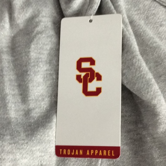 NWT SC TROJANS Shimmer LOGO HOODIE SWEATSHIRT Southern California SMALL - Picture 10 of 10
